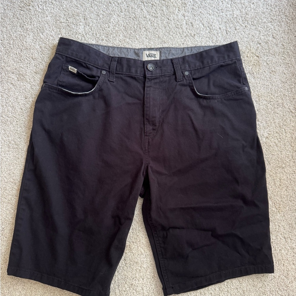 Vans Men's Charcoal Flat Front Shorts